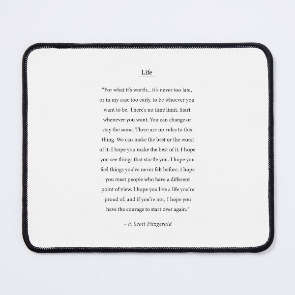 Item preview, Life quote,  F. Scott Fitzgerald quote designed and sold by corbrand.