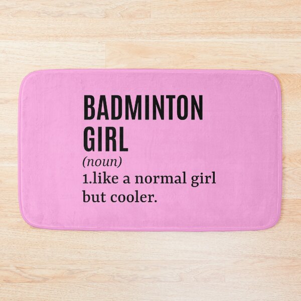 Item preview, Badminton Girl Funny Quote designed and sold by MountainD.
