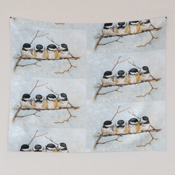Item preview, Group of Black Capped Chickadees designed and sold by AlaskaArtist.