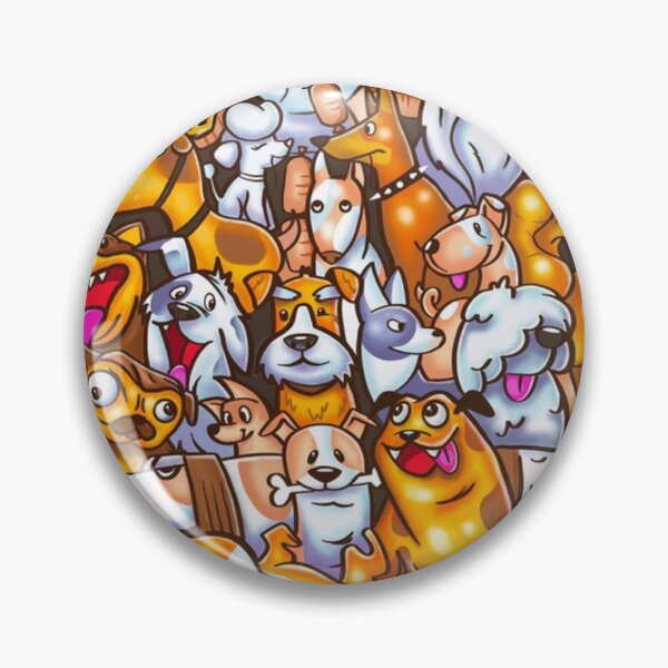Item preview, Dogs doodles art illustration designed and sold by Dews-Store.