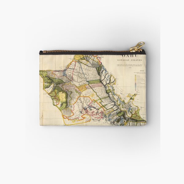 Item preview, Vintage Map of Oahu Hawaii (1906) designed and sold by BravuraMedia.