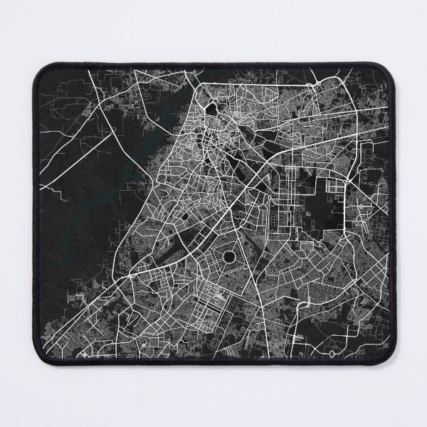 Item preview, Lahore City Map of Punjab, Pakistan - Dark designed and sold by deMAP.