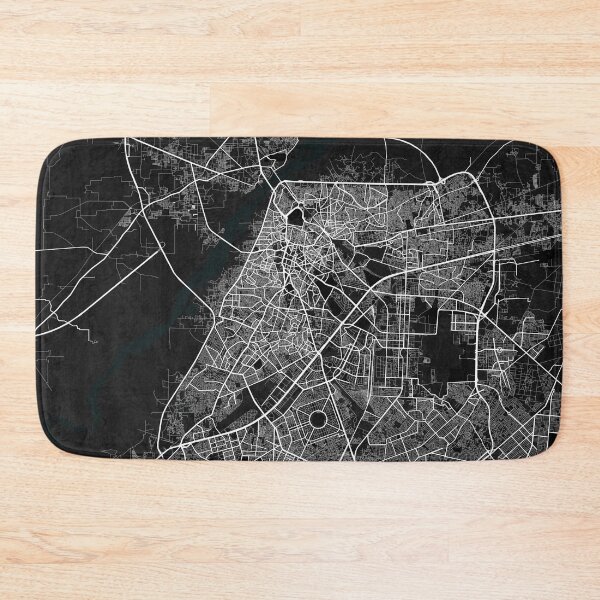 Item preview, Lahore City Map of Punjab, Pakistan - Dark designed and sold by deMAP.