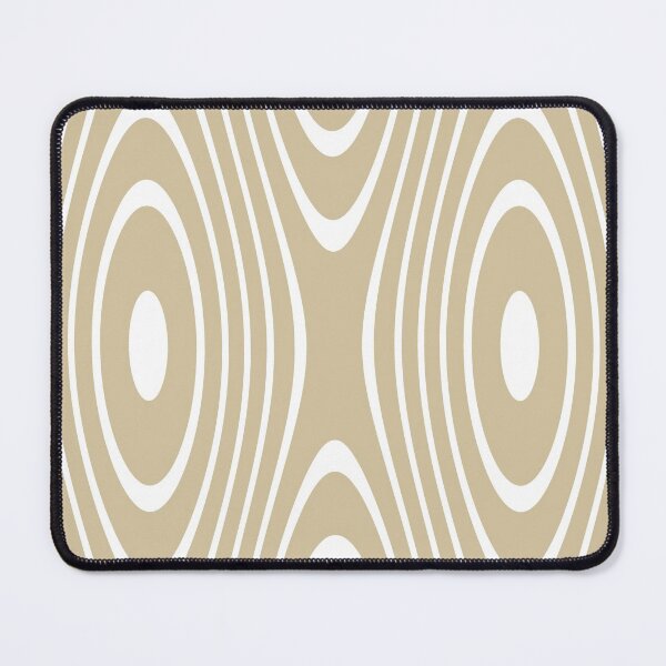 Item preview, White Retro Loops on Beige Background designed and sold by KeksWorkroom.
