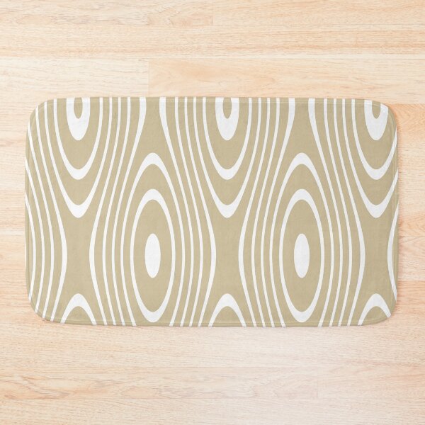 Item preview, White Retro Loops on Beige Background designed and sold by KeksWorkroom.