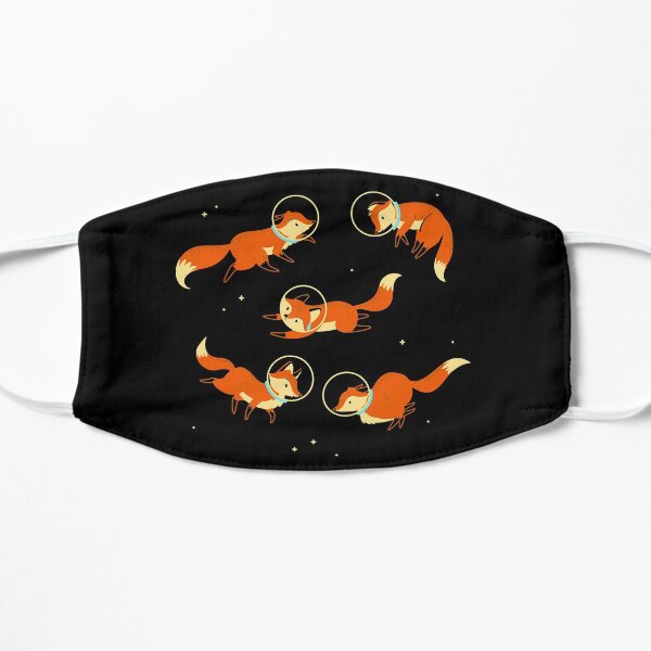 Foxes In Space Flat Mask