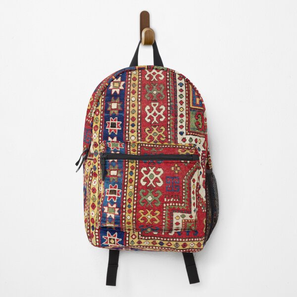 Item preview, Kazak Antique West Caucasus Shield Rug Print designed and sold by Vicky Brago-Mitchell®.