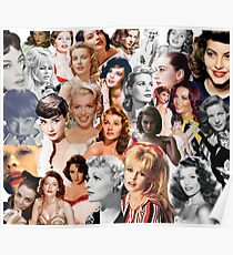 Starlets Collage Poster