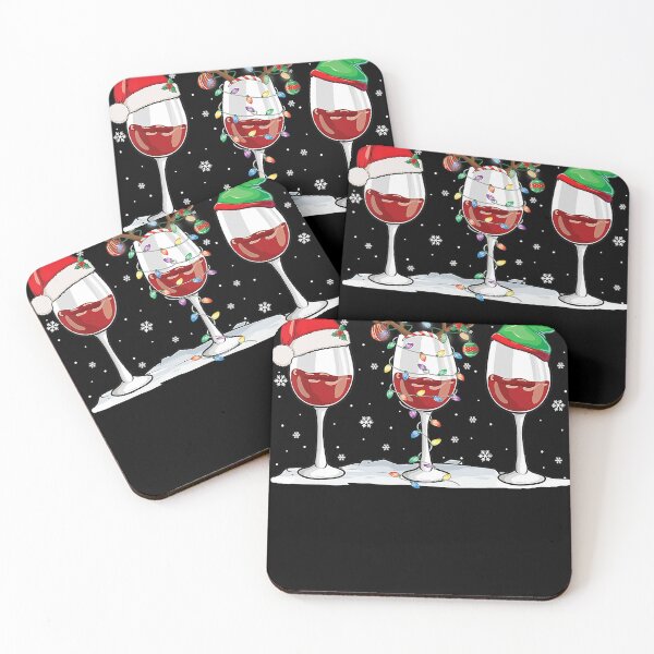 Item preview, Glass Of Wine Santa Reindeer Elf Christmas Wine Lover designed and sold by MichaelAgree.