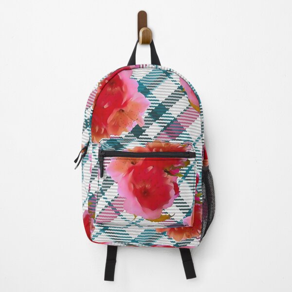 Item preview, Plaid with Pink Floral Pattern designed and sold by JoyFilledLife.