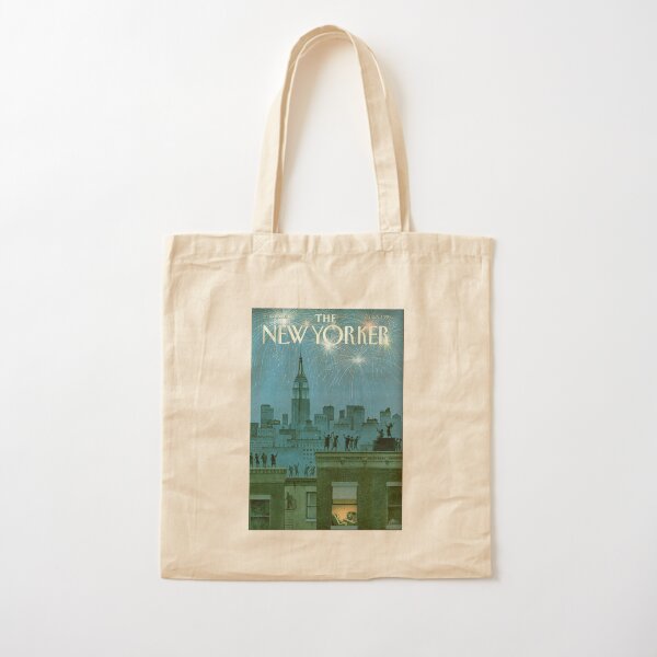 New Yorker New Year Cotton Tote Bag