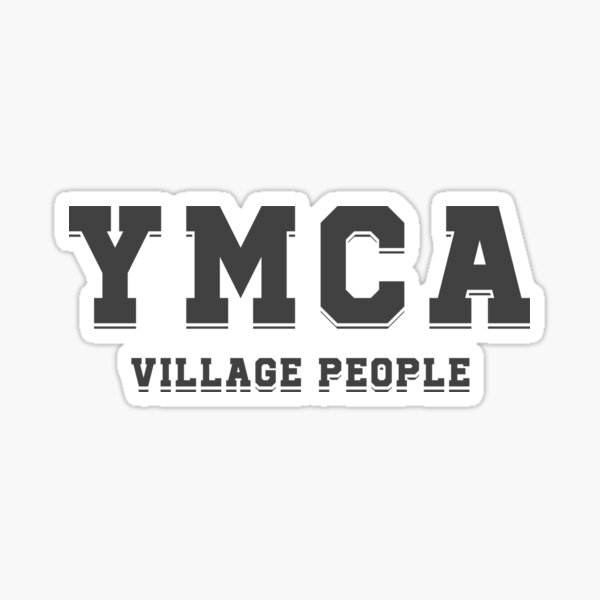 "YMCA" Sticker by KADABRASTUDIO Redbubble