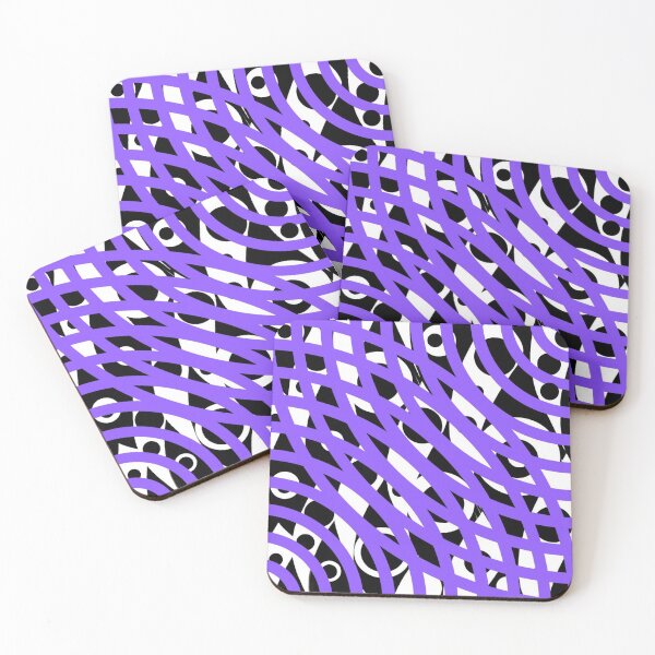Item preview, PERIWINKLE, BLACK AND WHITE RETRO ABSTRACT  designed and sold by EllieMonroe.