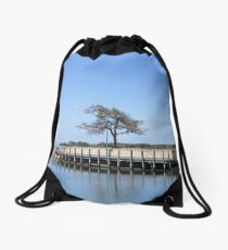 The Quay And Tree Drawstring Bag