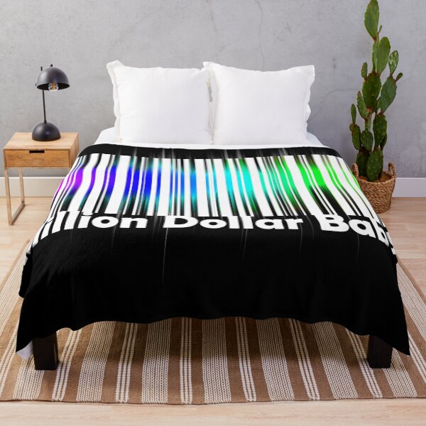Item preview, sticker with the barcode is multicolored, with the inscription million dollar baby designed and sold by vilma3000.