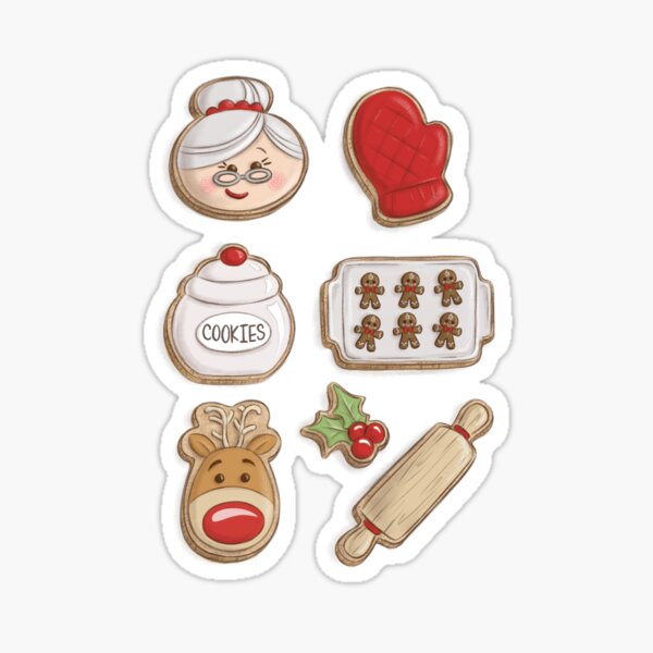 Mrs. Claus Cookies Sticker