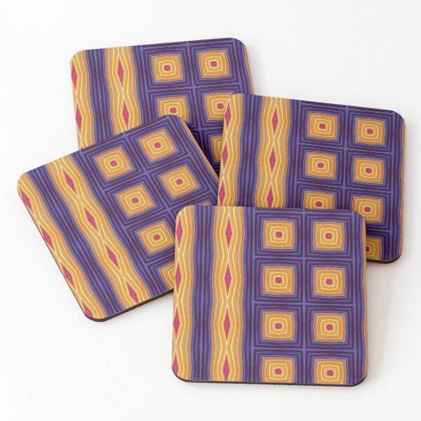 Item preview, Blue and Gold Pattern designed and sold by Pillow-Country.