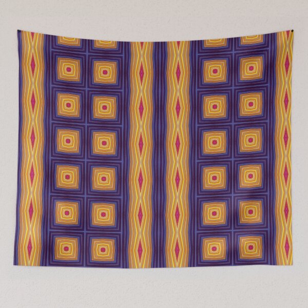 Item preview, Blue and Gold Pattern designed and sold by Pillow-Country.
