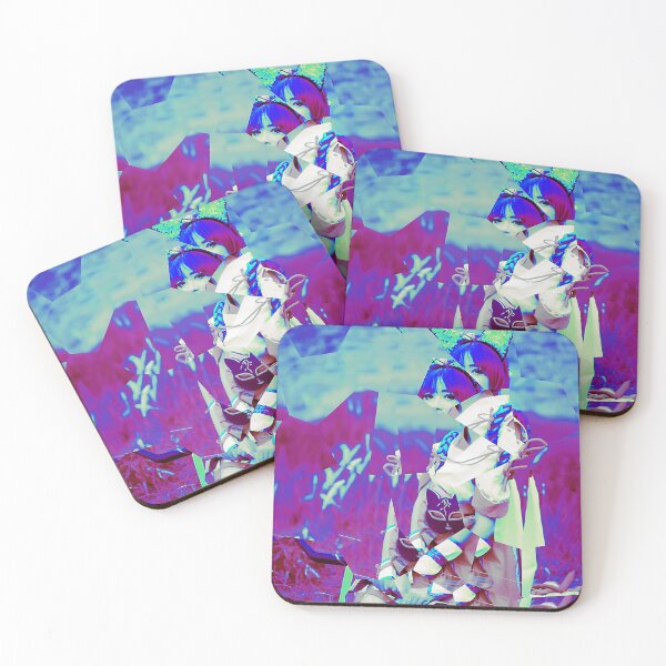 Item preview, Anime Cosplay Girl Kitsune Fox Glitch Art designed and sold by glitchhub.