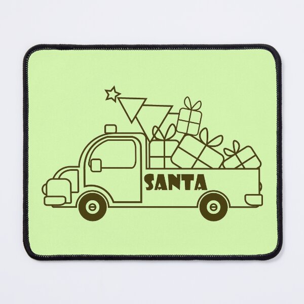 Item preview, Outline Christmas truck side view designed and sold by CutieBlue.