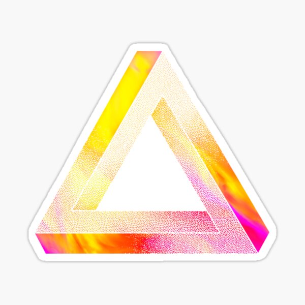 Rubiks Cube Penrose Triangle Optical Illusion - Inspired by Escher - Rubiks  Cube - Sticker