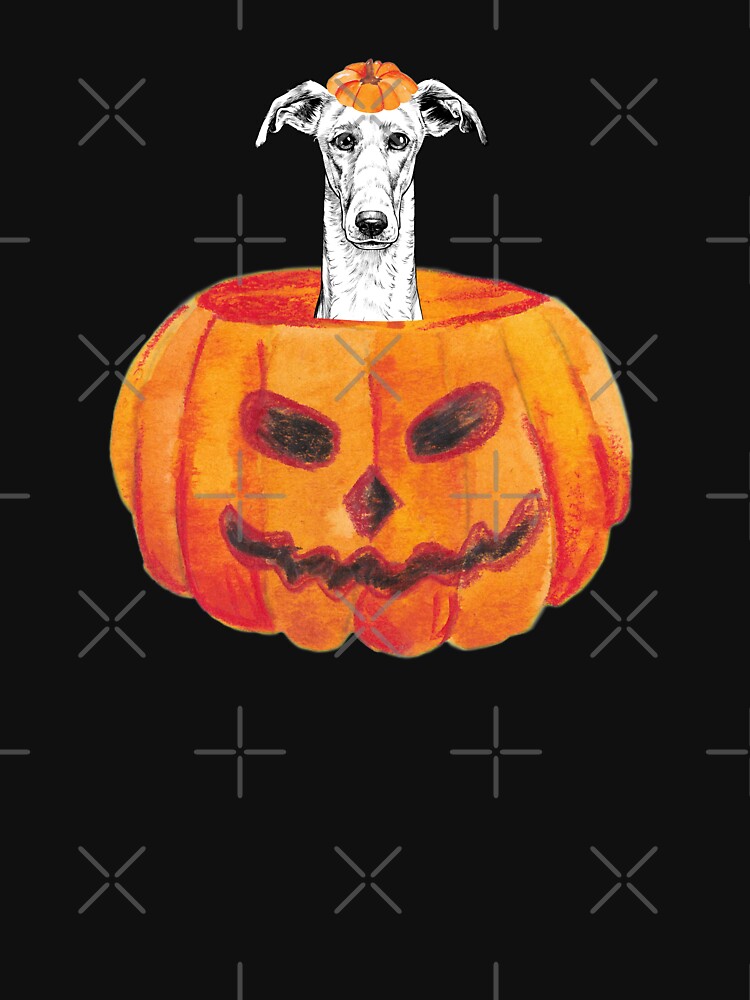 Greyhound Dog Happy Halloween Pumpkin Classic T Shirt for Sale by thepawster Redbubble