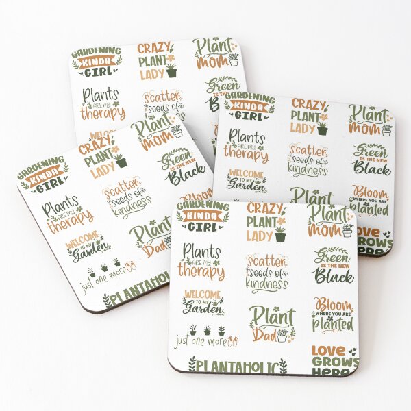 Item preview, Plant Lover Plantaholic Inspirational Gardening Sticker Pack Gift designed and sold by zenpatterns.