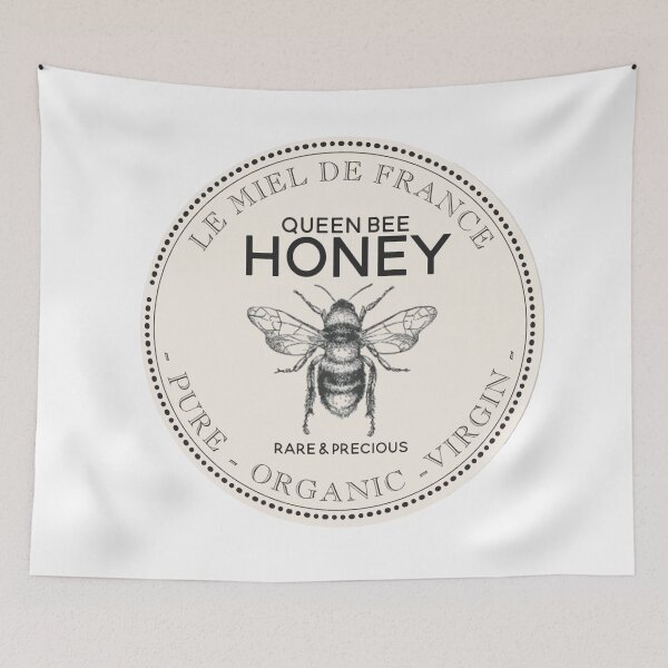 Item preview, Queen Bee Organic Honey Vintage Sticker  designed and sold by TournesolTintin.
