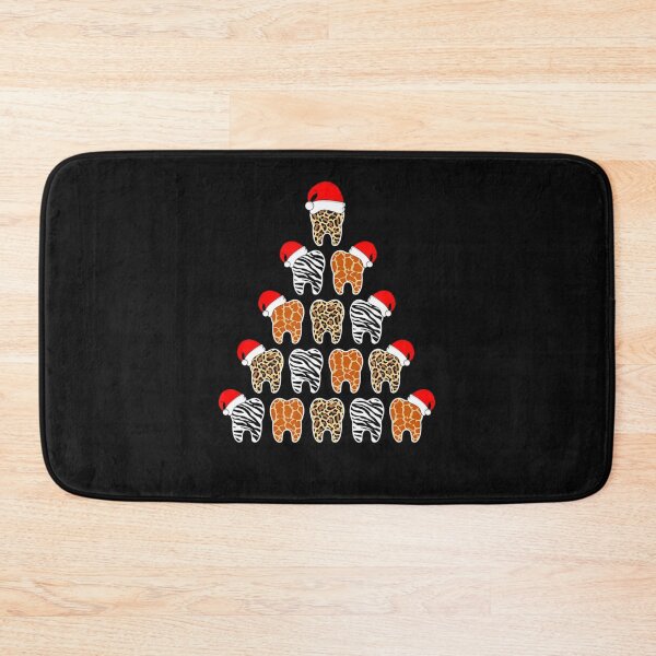 Item preview, Dentist Christmas Tree Tooth Santa Hat Leopard designed and sold by dokieuphuong.