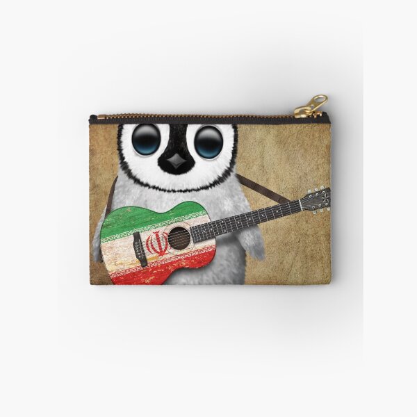 Item preview, Baby Penguin Playing Iranian Flag Guitar designed and sold by JeffBartels.