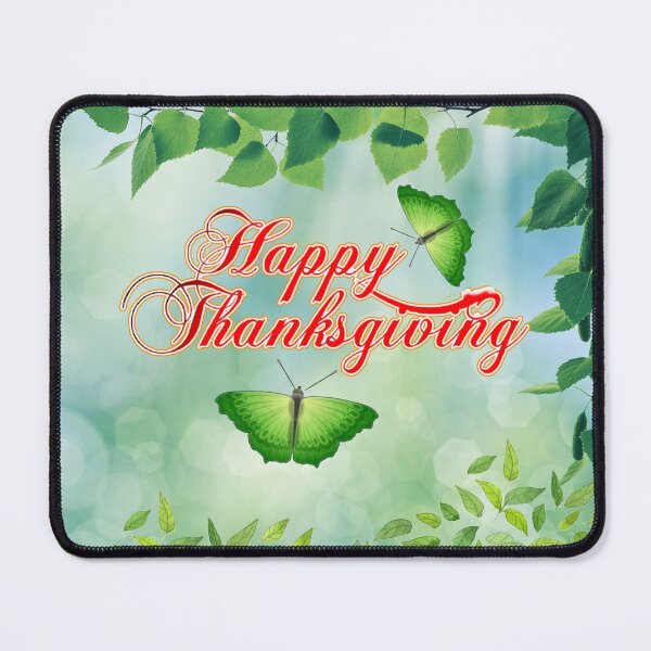 Item preview, GREENERY FALL FOLIAGE BUTTERFLY THANKSGIVING designed and sold by samArtline.