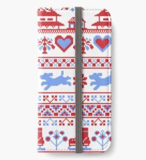 Winter Eislaufen Ästhetisch iPhone Flip-Case/Hülle/Skin