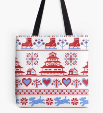 Winter Ice Skating Aesthetic Tote Bag