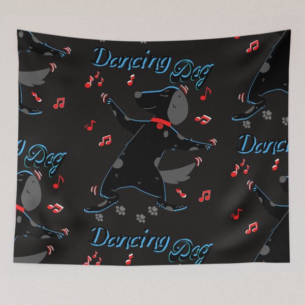 Item preview, Dancing Dog in Black designed and sold by BeatyinChaos.
