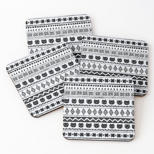 Item preview, Ethnic Pattern Bohemian Style Funny Kitten  designed and sold by The-Fancy-Space.