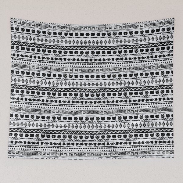 Item preview, Ethnic Pattern Bohemian Style Funny Kitten  designed and sold by The-Fancy-Space.