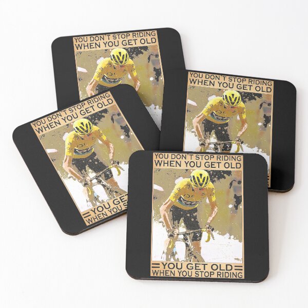 Item preview, You Don't Stop Riding When You Get Old - Men Road bicycle racing Poster Gift designed and sold by SockaArt1.