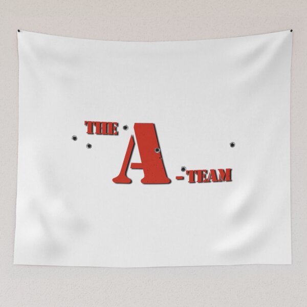 Item preview, The A Team T-ShirtThe A-Team - Red Text - Bullet Holes  designed and sold by KumaAsensio.