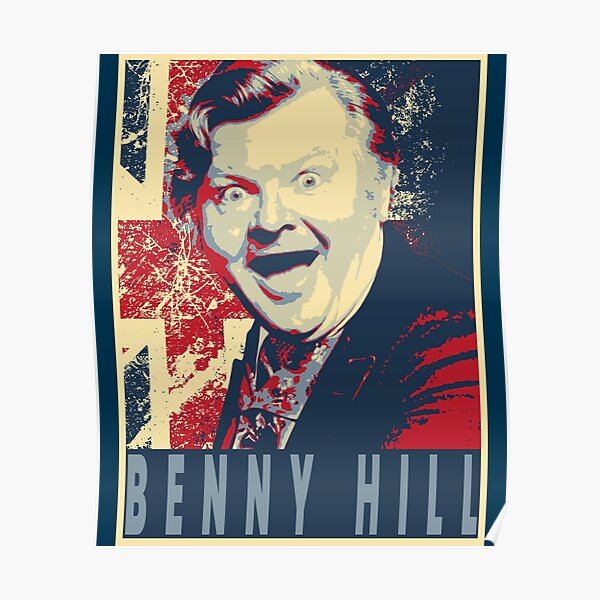 Benny Hill Fred Scuttle NEW Poster B/W 