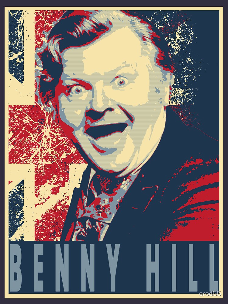 "British Comedian Benny Hill" T-shirt for Sale by erod66 | Redbubble