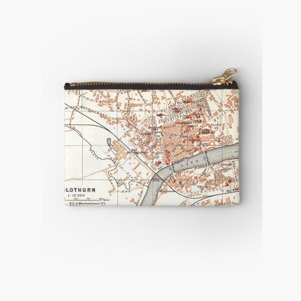 Item preview, Vintage Map of Solothurn Switzerland (1913) designed and sold by BravuraMedia.