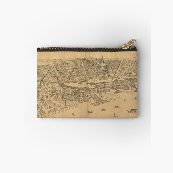 Item preview, Vintage Pictorial Map of Washington D.C. (1872) designed and sold by BravuraMedia.