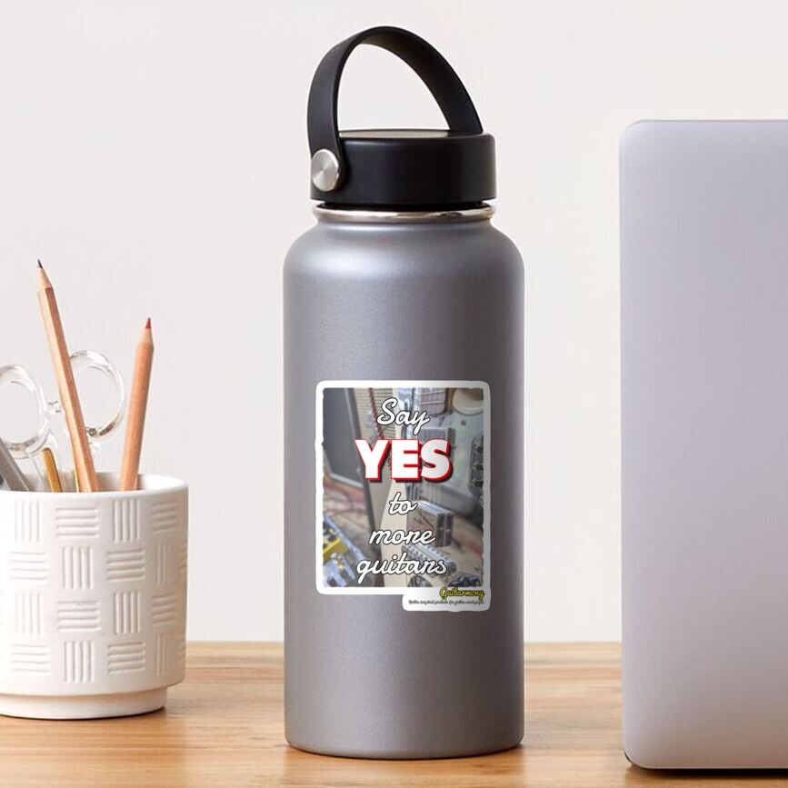 Say Yes to More Guitars Sticker