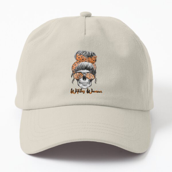 Witchy Woman Skull Halloween Design Dad Hat