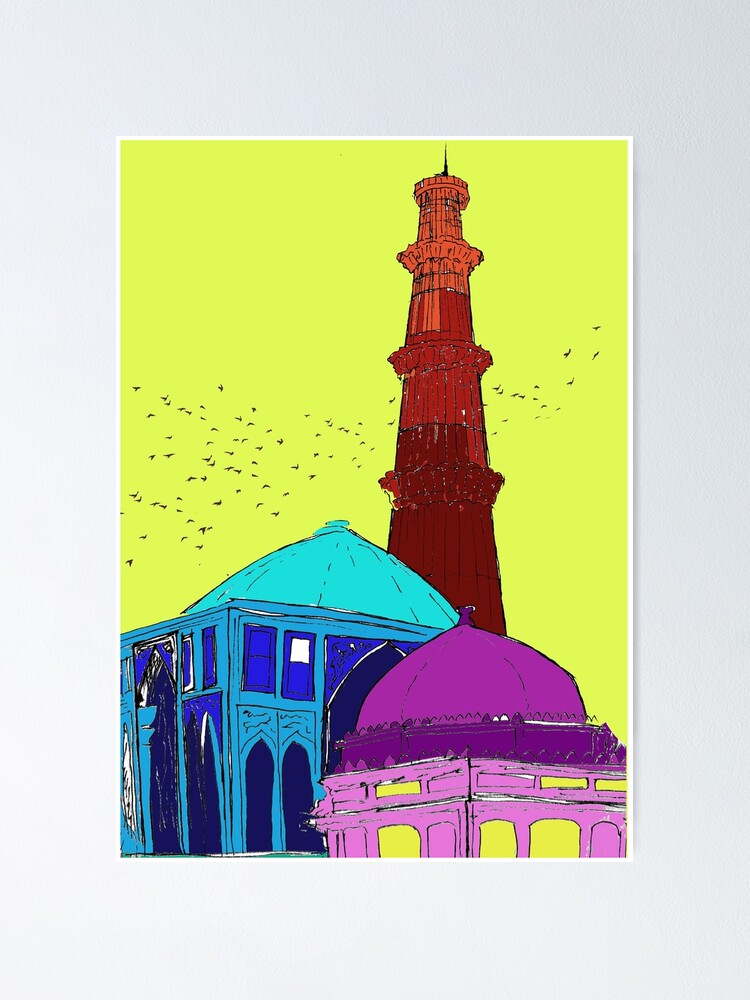 QUTUB MINAR 2 Drawing by Syed Akheel | Saatchi Art