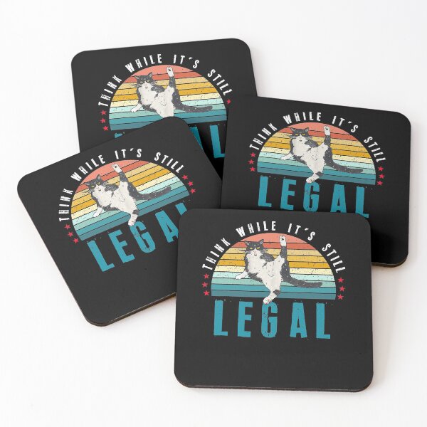 Item preview, Think While It's Still Legal Black Cat Men's  designed and sold by KimberleeWider.