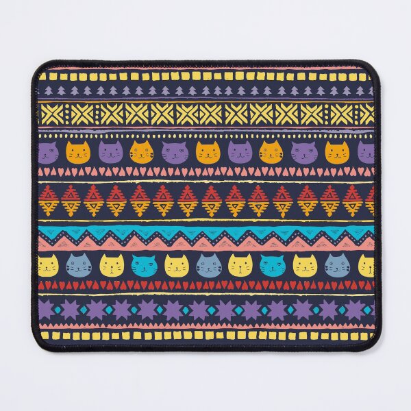 Item preview, Colorful Ethnic Pattern Bohemian Style Funny Kitten  designed and sold by The-Fancy-Space.
