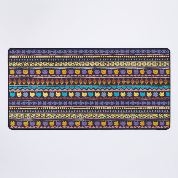 Item preview, Colorful Ethnic Pattern Bohemian Style Funny Kitten designed and sold by The-Fancy-Space.