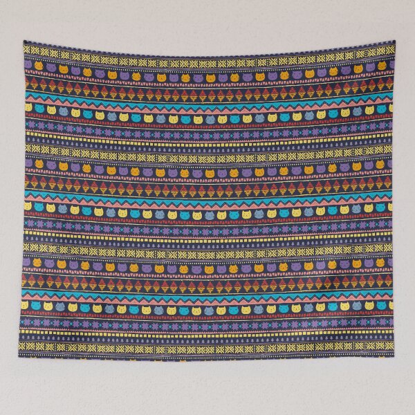 Item preview, Colorful Ethnic Pattern Bohemian Style Funny Kitten  designed and sold by The-Fancy-Space.