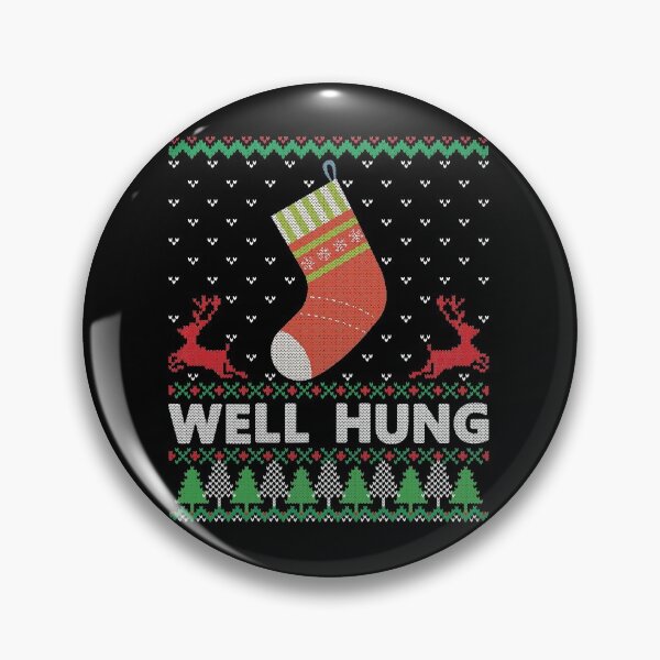 Item preview, Well Hung Funny Christmas Stocking Happy Holiday Santa  designed and sold by KimberleeWider.
